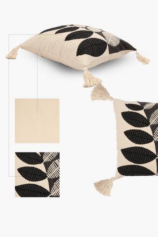 Bathurst Textured Leaf Scatter Cushion, 50x50cm