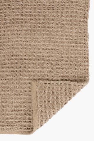 Polycotton Waffle Bath Mat, 50x80cm