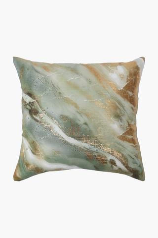 Printed Riverview Marble Scatter Cushion, 50x50cm