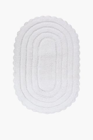 Cotton Oval Bath Mat, 50x80cm