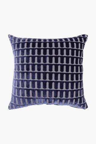 Cut Velvet Arch Scatter Cushion, 50x50cm