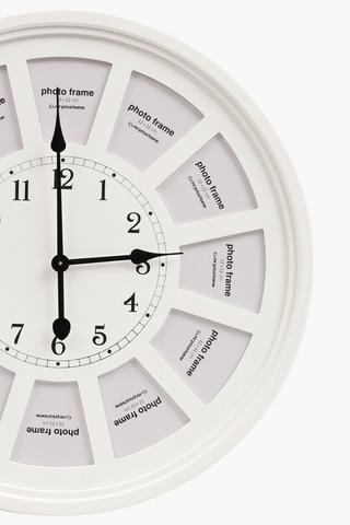 Family Photo Frame Clock, 60cm