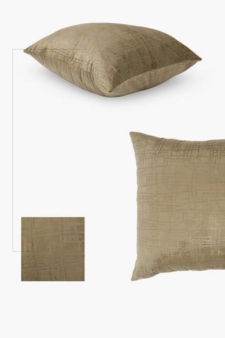 Velvet Oslo Fleck Scatter Cushion, 50x50cm