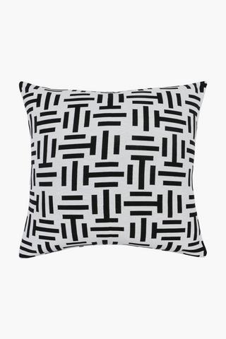 Cotton Jacquard Teslin Geometric Scatter Cushion, 60x60cm