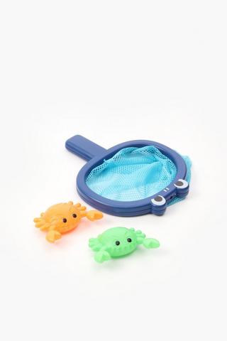 Toy Crabs With Fishing Net