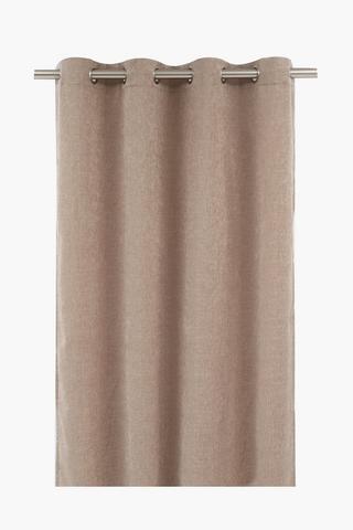 Eyelet Chenille Textured Plain Curtain, 140x225cm