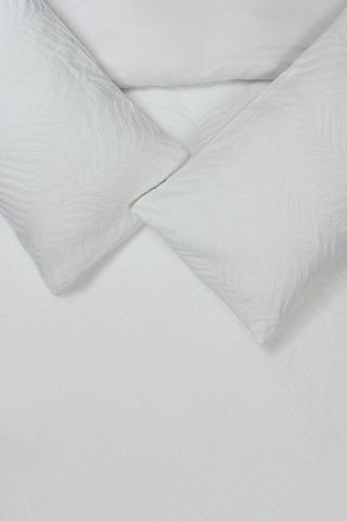 Jacquard Leaf Duvet Cover Set