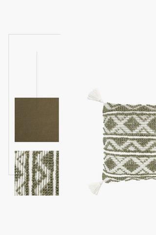 Chicago Textured Woven Jacquard Scatter Cushion, 60x60cm
