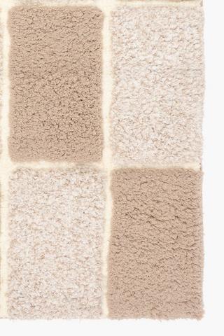 2 Piece Cubes Bath Mat Set