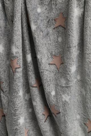 Glow In The Dark Super Plush Blanket, 125 X150cm