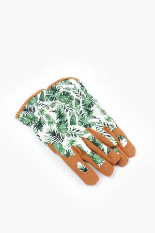 Tropical Print Gardening Gloves