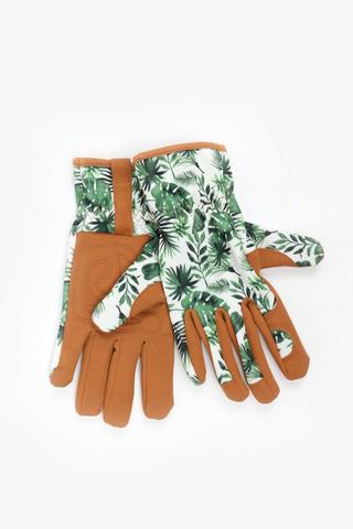 Tropical Print Gardening Gloves