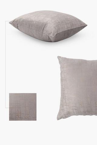 Velvet Oslo Fleck Scatter Cushion, 50x50cm