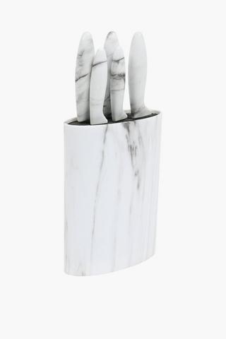 6 Piece Marble Knife Set