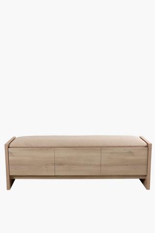 Rattan Storage Bench