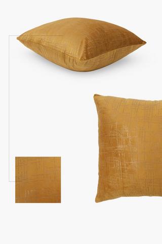 Velvet Oslo Fleck Scatter Cushion, 50x50cm