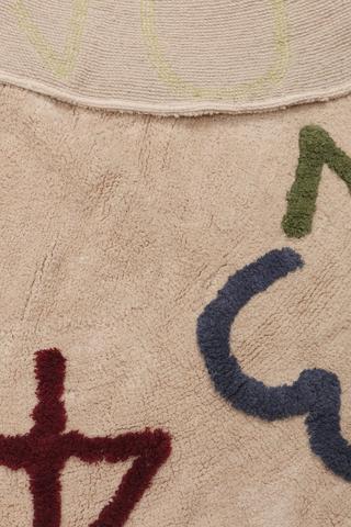 Tufted Numbers Rug Round, 120cm