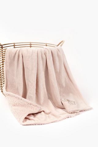 Sherpa Embossed Blanket, 70x100cm