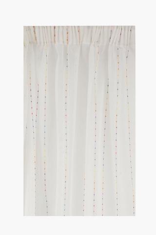 Rainbow Stripe Taped Curtain, 230x218cm