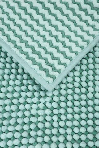 Two Tone Micro Chenille Bobble Bath Mat, 50x80cm