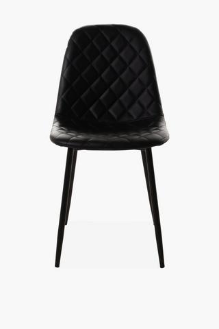 Diam Pu Quilted Dining Chair