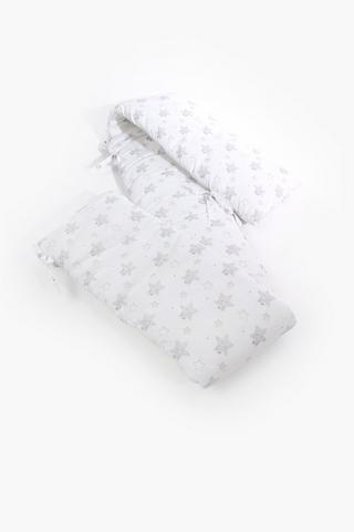 Soft Touch Printed Riley Stars Cot Bumper