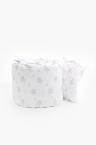 Soft Touch Printed Riley Stars Cot Bumper