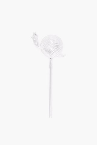 Glass Snail Water Stem, 9x24cm