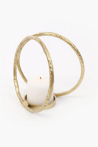 Double Loop Candle Holder, 21x20cm