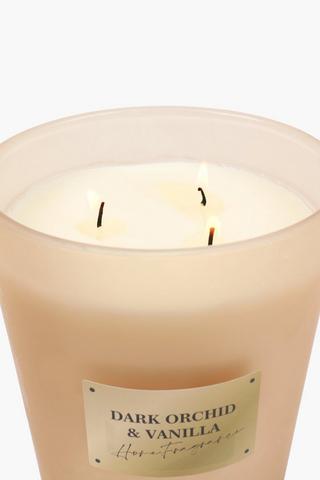 Orchid And Vanilla Glass Candle, 10x13cm