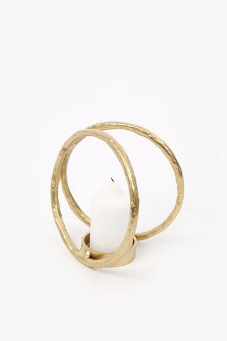 Double Loop Candle Holder, 16x15cm