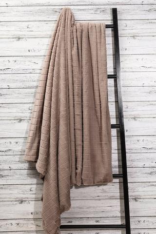 Faux Fur Embossed Blanket, 150x180cm