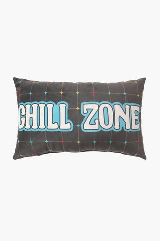 Chill Zone Script Scatter Cushion, 30x50cm
