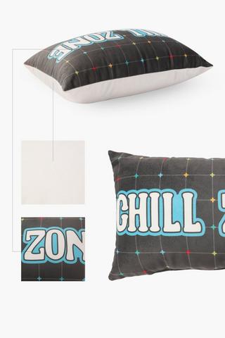 Chill Zone Script Scatter Cushion, 30x50cm