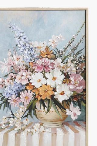 Hand Painted Spring Flowers Canvas, 50x70cm
