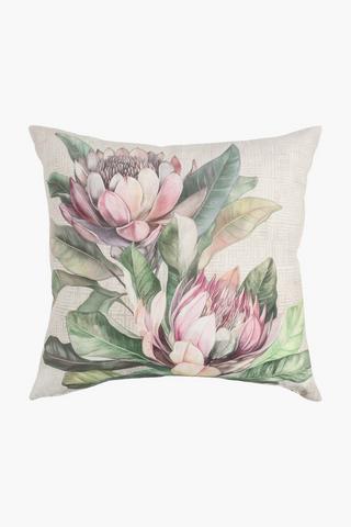 Printed Kitts Protea Scatter Cushion, 50x50cm