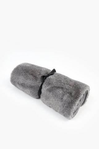 Cationic Faux Fur Bath Mat Runner, 50x120cm
