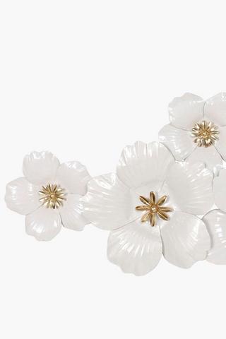 Dimensional Metal Flowers, 55x102cm