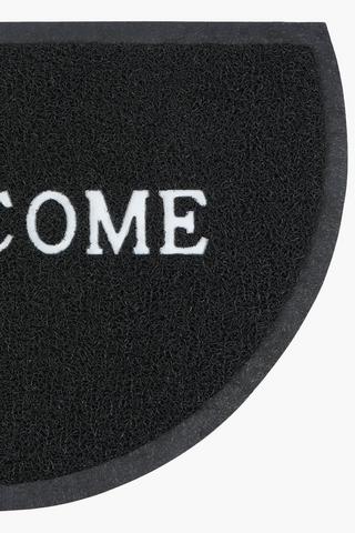 Pvc Halfmoon Doormat, 40x60cm