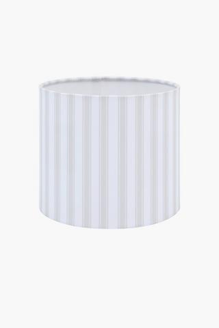 Printed Stripe Drum Lamp Shade, 20x18cm
