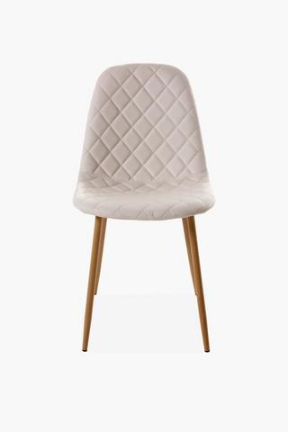 Diam Pu Quilted Dining Chair