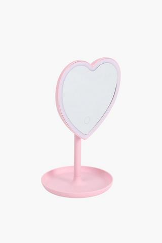 Heart Standing Led Mirror