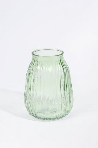 Azure Ripple Vase, 16x20cm