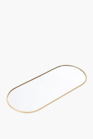 Oval Classic Mirror Tray, 12x30cm