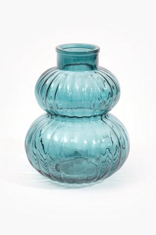 Bubble Ribbed Vase, 14x17cm