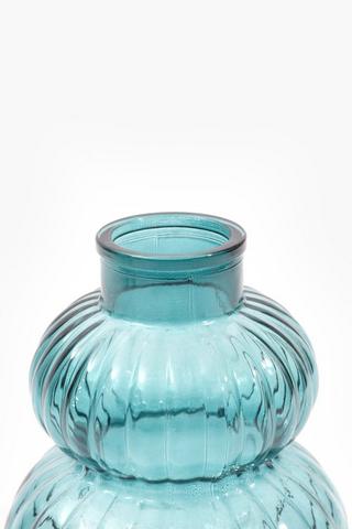 Bubble Ribbed Vase, 14x17cm