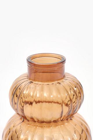 Bubble Ribbed Vase, 14x17cm