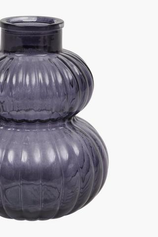 Bubble Ribbed Vase, 14x17cm