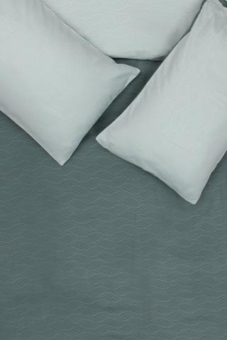 Soft Touch Embossed Wave Duvet Cover Set