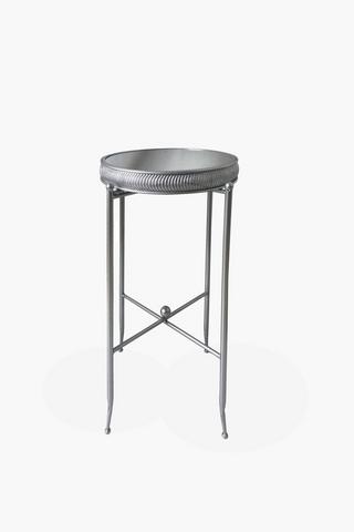 Scalloped Metal Side Table Set